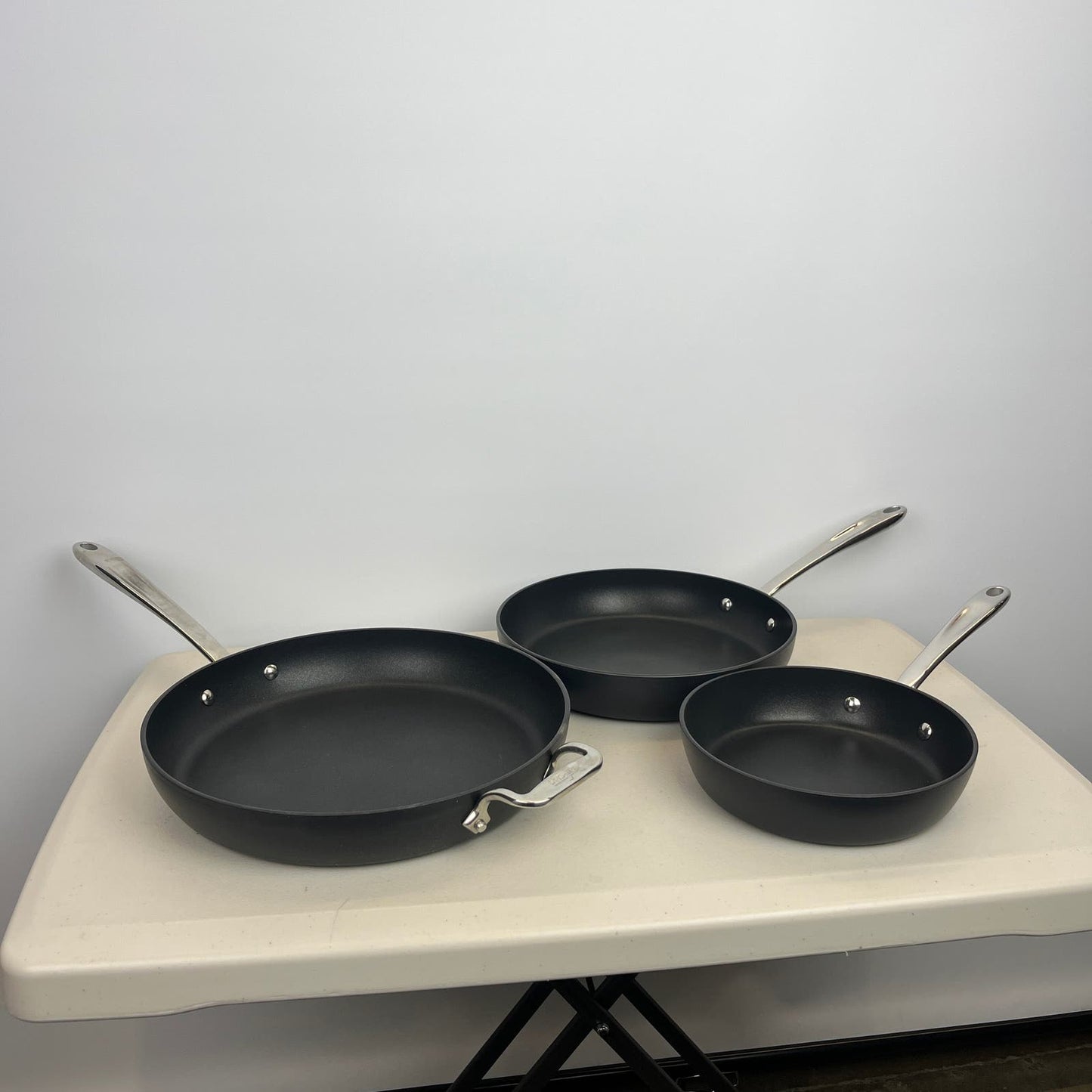 Costco - All-Clad Hard-Anodized Fry Pan 3-piece Set - Retail $84