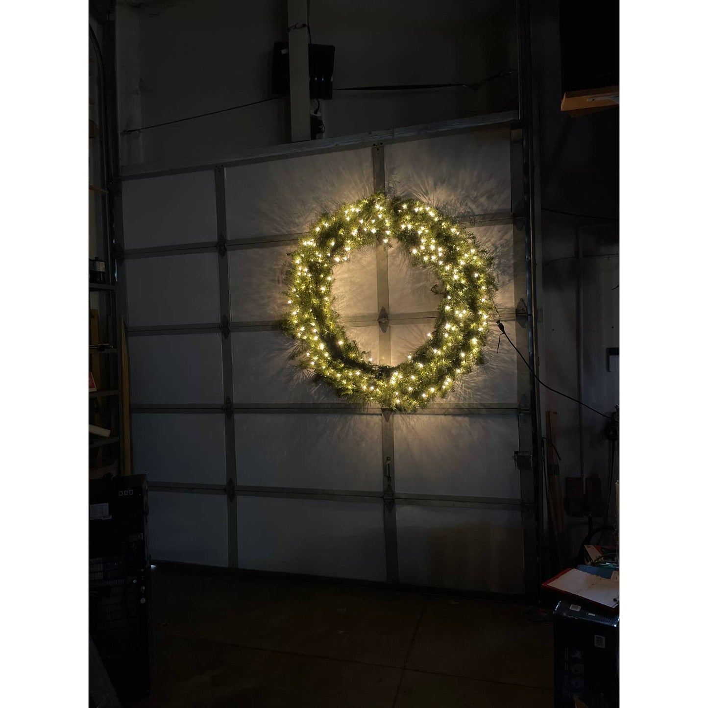 NEW - National Tree Company, Pre-Lit Artificial Christmas Wreath, 60" - Retail $279